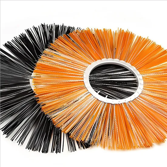 Factory Direct Road Sweeper Brushes Convoluted Poly Wire Combo Wafer Brush Power Broom Wafer Brush